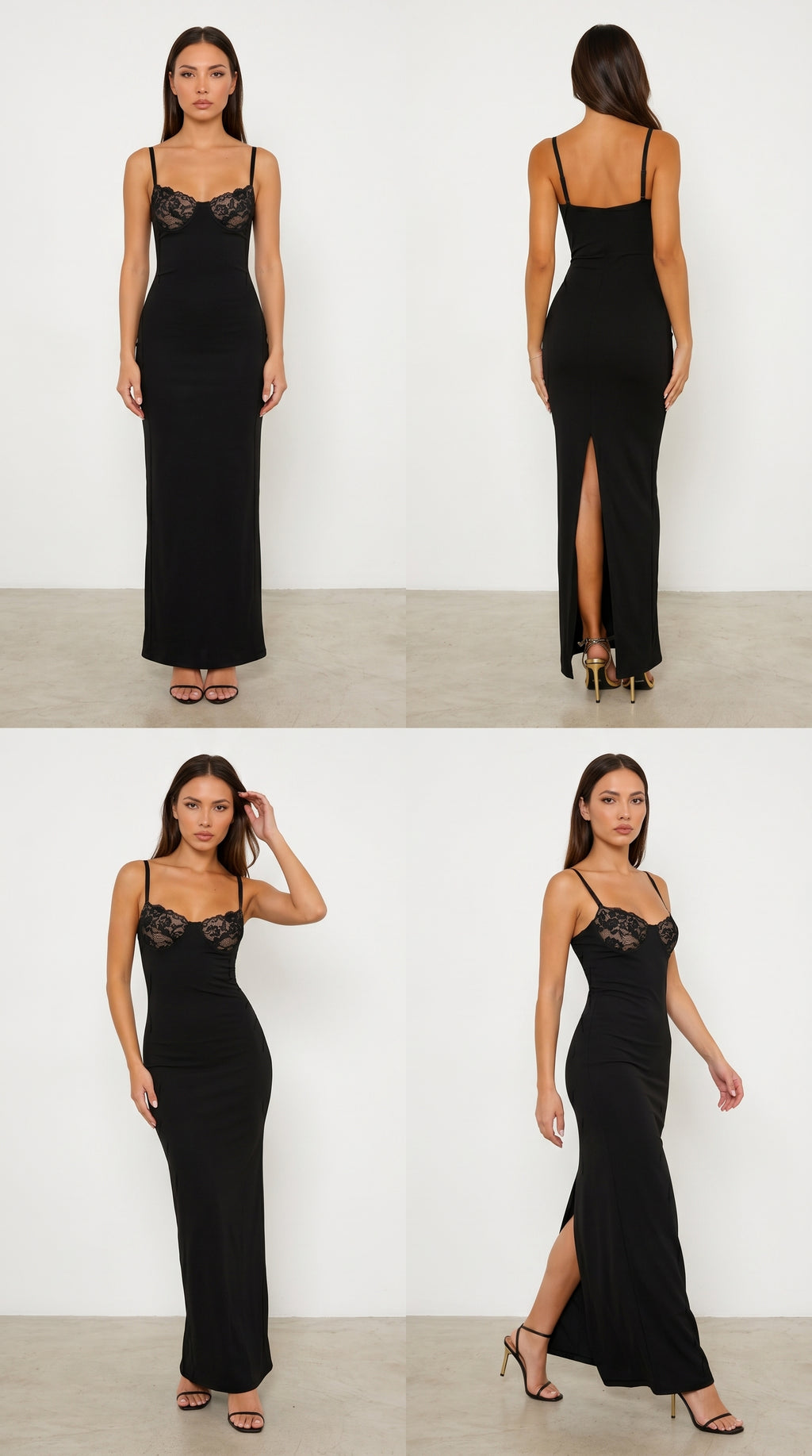 Luxe Lace Pencil Maxi