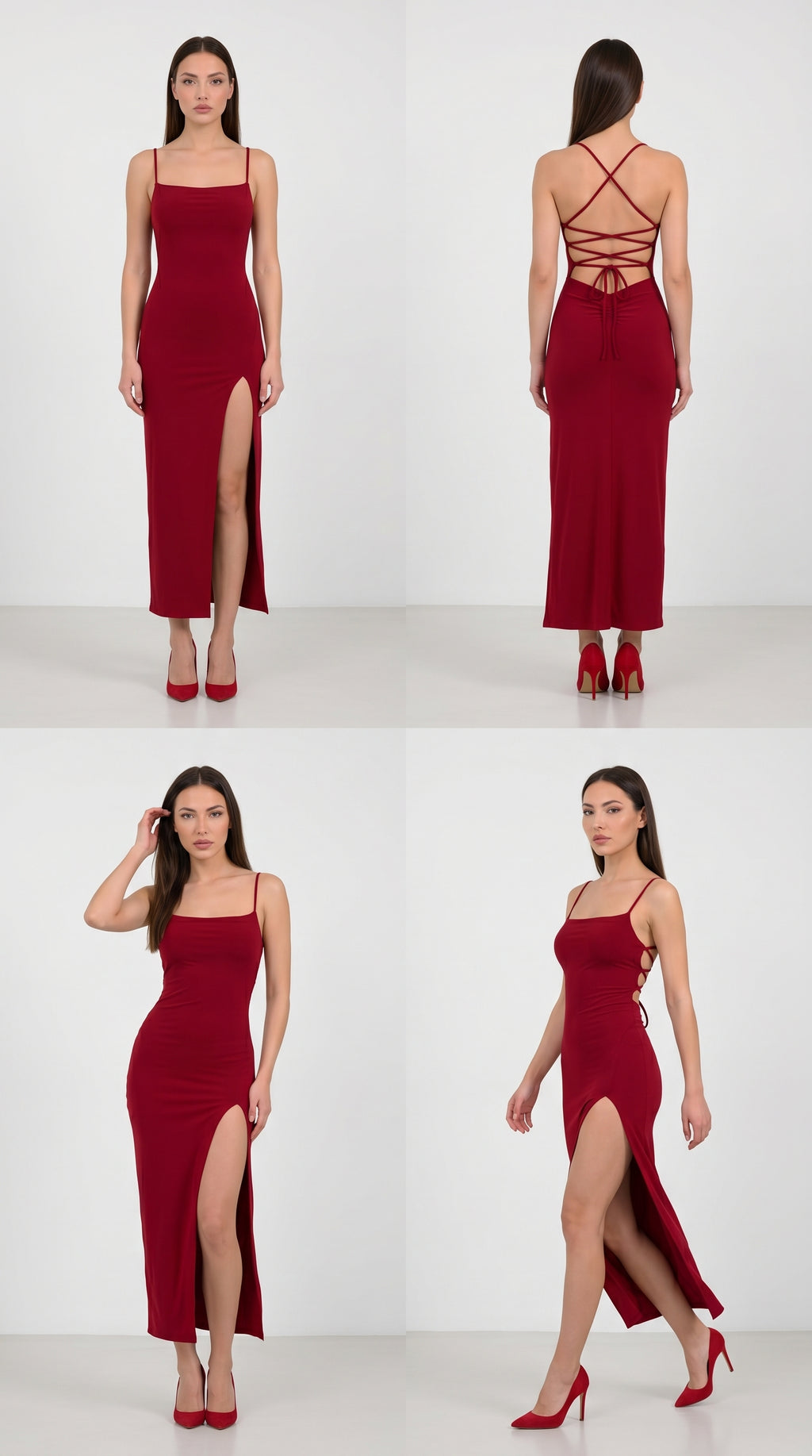 Luxe Sculpt Halter Dress