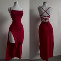 Luxe Sculpt Halter Dress
