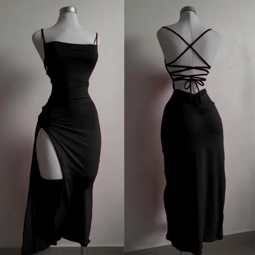 Luxe Sculpt Halter Dress