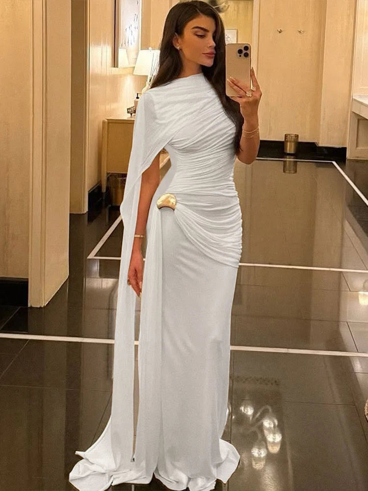 Sadeem Royal Cape Maxi - Modern Khaleeji Elegance